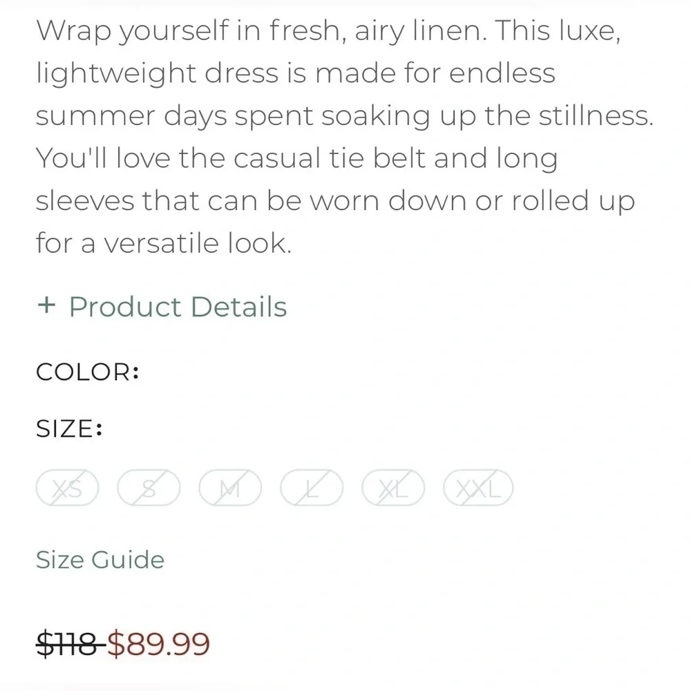 Haven Tan Linen Kaftan - Picture 12 of 12